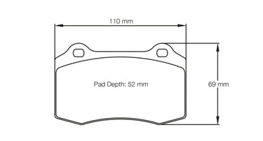 Pagid Racing Brake Pads No. 1408 - Discovery Parts